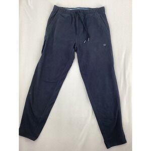 Mack Weldon Ace Sweatpants Mens Medium Navy Blue French Terry Joggers 28 Inseam
